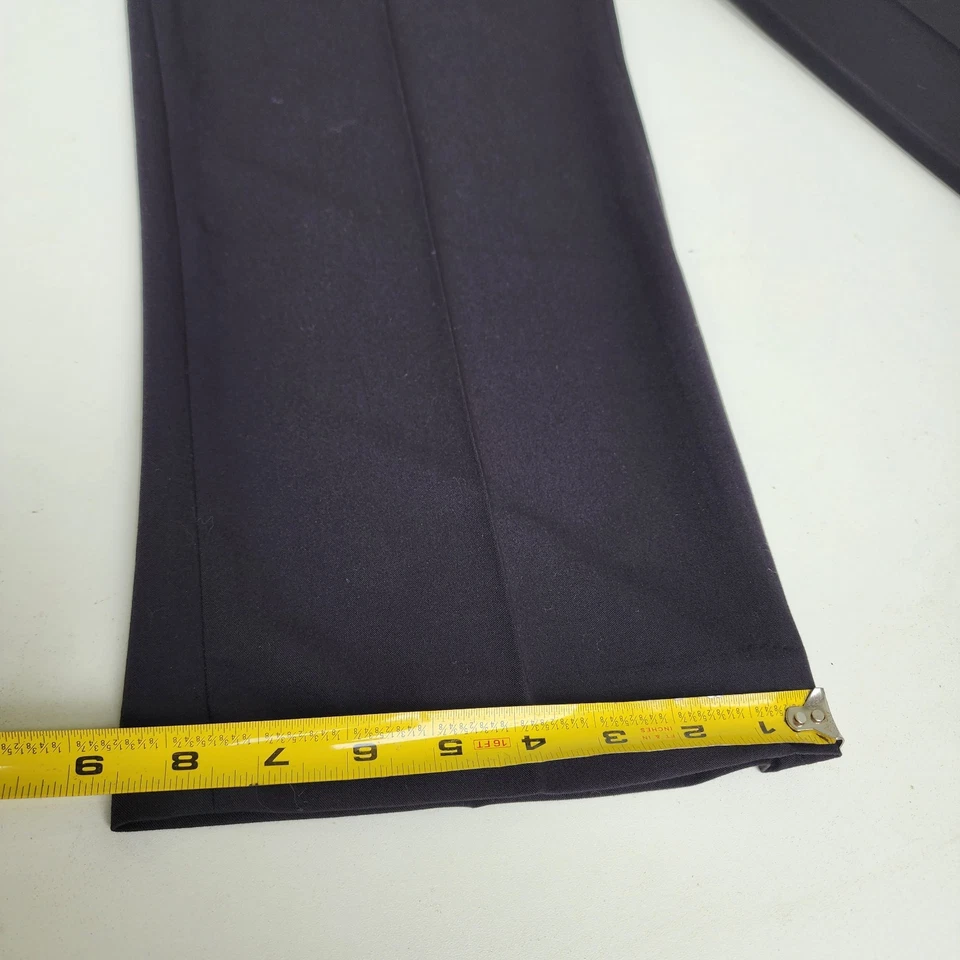 Van Heusen Flex Waistband Dress Pants Mens 42x30 Black Straight Fit Non-Iron - Image 3 of 4