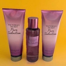  3 Pcs Victoria  s Secret PURE SEDUCTION Fragrance Mist  Lotion 8 Oz-New   