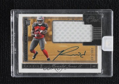 2018 Panini One 198/199 Ronald Jones II #9 RPA Rookie Patch Auto RC 4g8