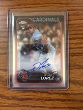 2024 Topps Chrome Update Irving Lopez Auto RC Rookie #RA-IL Cardinals