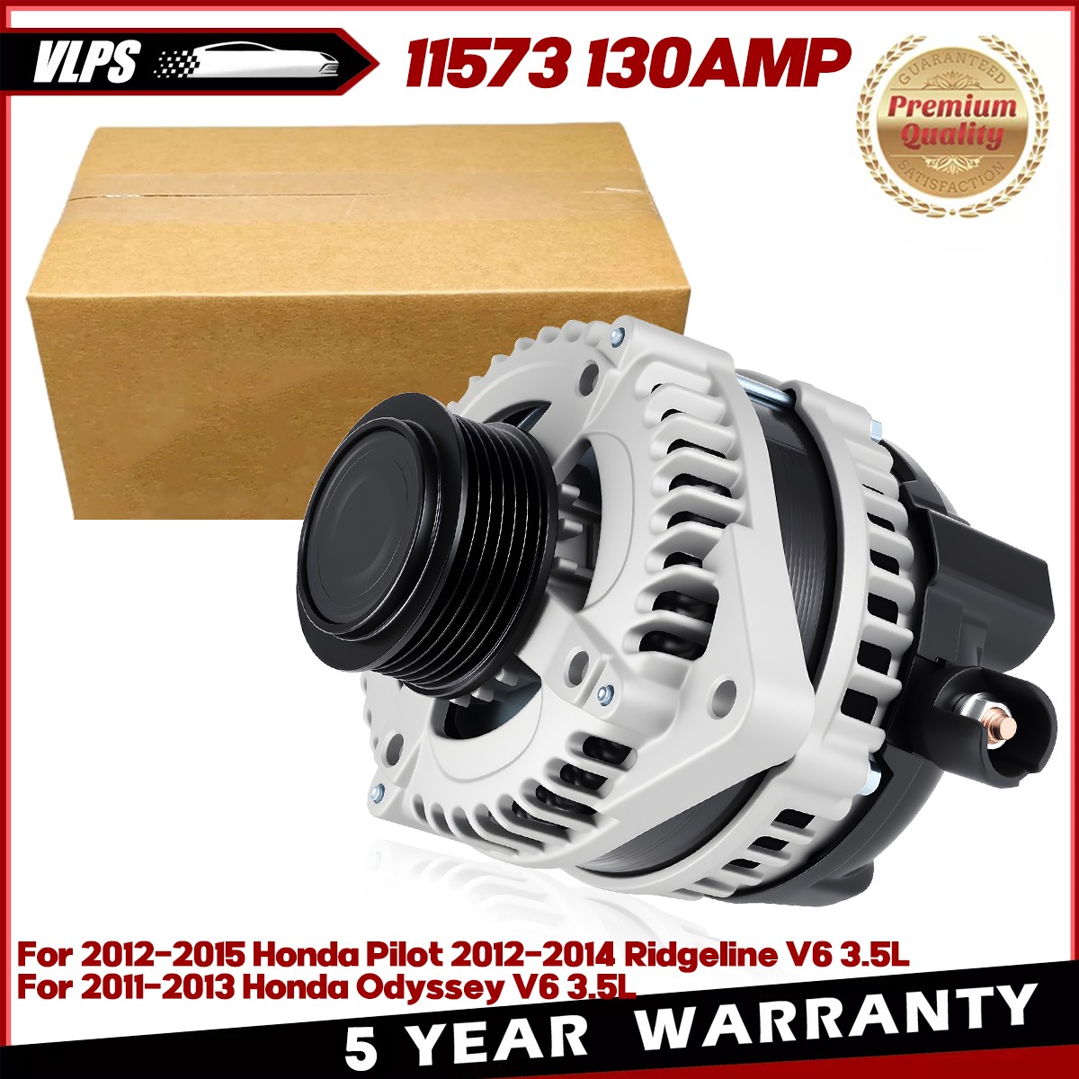130A Alternator For 2011-2013 Honda Odyssey 2012 2013 2014 2015 Pilot 3.5L 11573