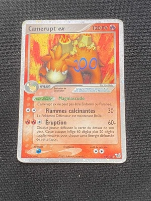 Carte Pokémon Camerupt ex 92/106 FR Ultra rare Ex Emeraude pl - Photo 1/4