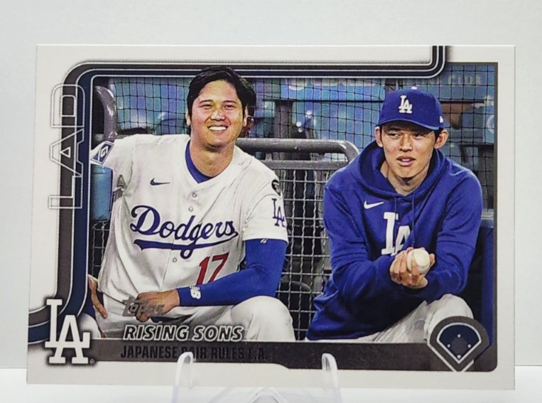 Ohtani Sasaki 2025 Topps Update “Rising Sons” #US269 Los Angeles Dodgers