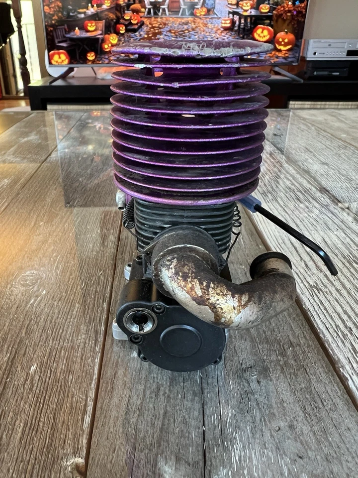 Motor Nitro HPI Savage X 4.6 GT con disipador de calor de arranque Roto, carburador deslizante, Exhost Foto 3 de 4