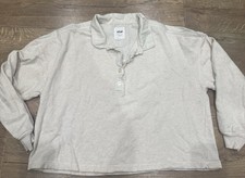 Aerie First Class Sweatshirt in a light heather gray Size Large