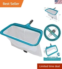 Efficient Heavy-Duty Pool Leaf Skimmer Net - Perfect for Quick Maintenance