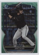 2023 Bowman Draft Chrome Aqua Wave Refractor 73/125 Jake Deleo #BDC-158 0rd2