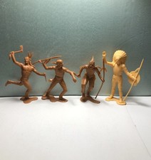 Marx Original 6 Inch: 4 Indians in 2 shades, 1963