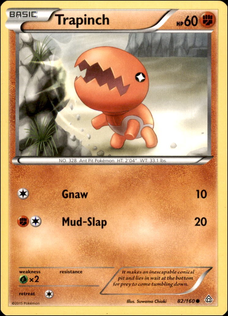 Pokemon - Trapinch #82/160 - PRC Common