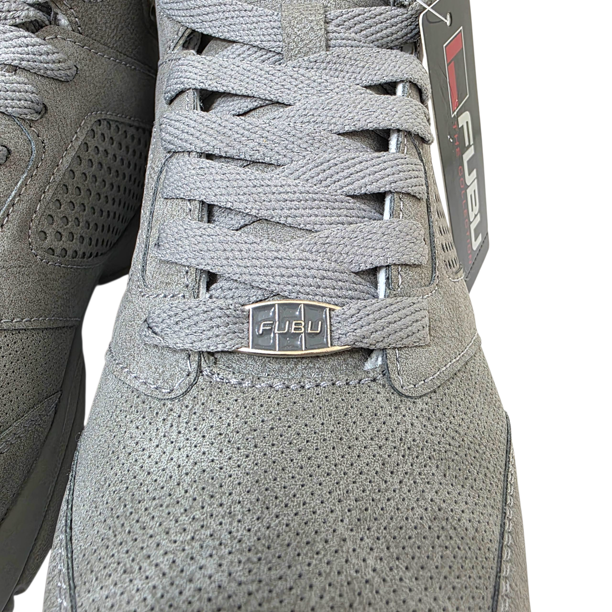 FUBU Zone High-top Basketball Shoes Sneakers Gray Men's Size 7