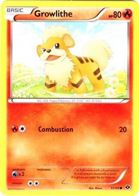 Growlithe - 11/99 - Common - Lightly Played