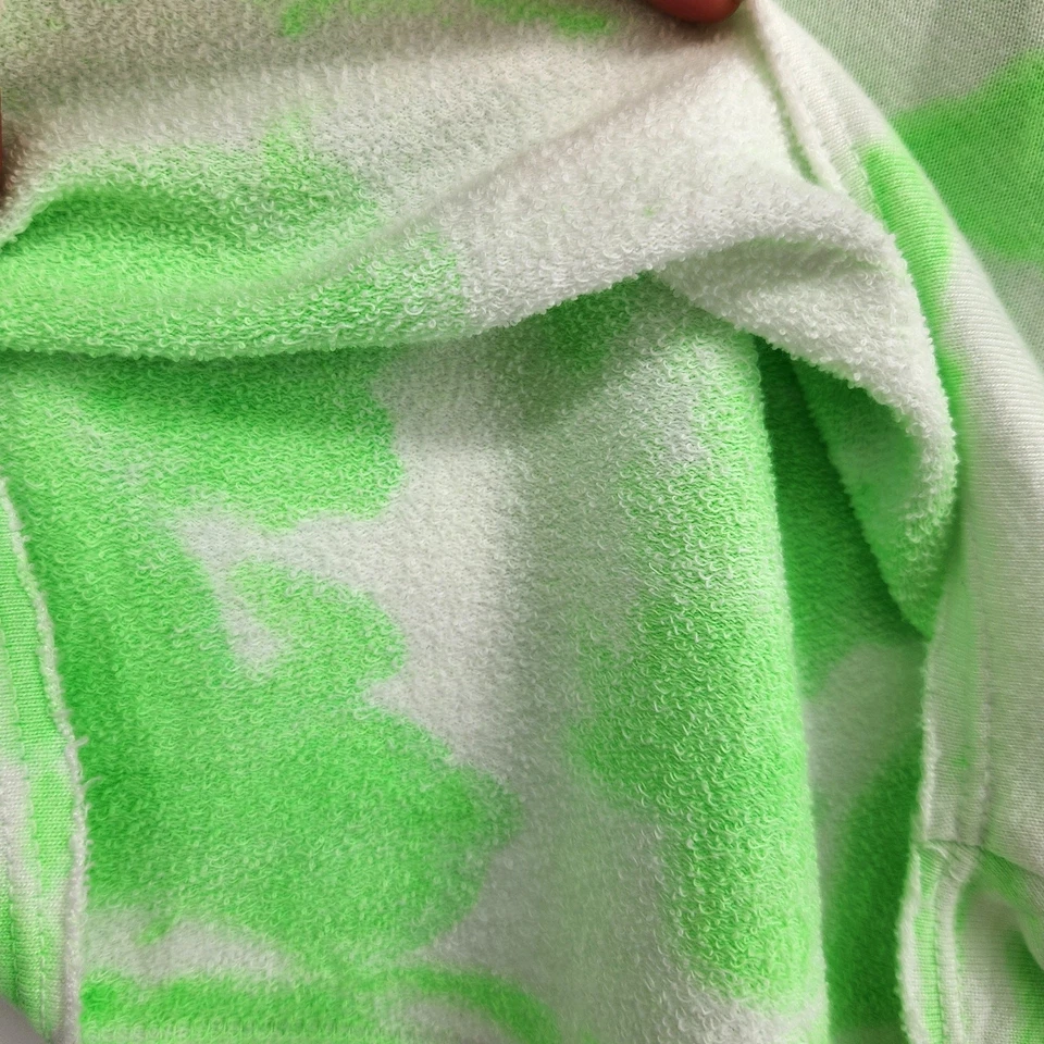 Sundry By Anthropology Women Neon Green Tie Dye Rayon Cutoff Shorts Size Large - Image 3 of 4