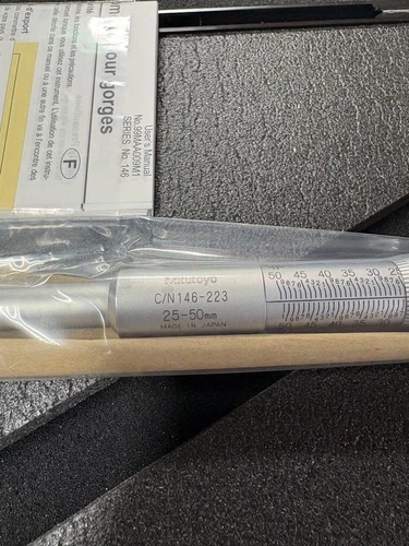 Mitutoyo Micrometer C/N146-223 Measurement Range 25-50mm New Warranty Included
