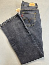 Levis 512 Bootcut Jeans Womens 28x30 Dark Wash Slim Fit Denim Sz 8
