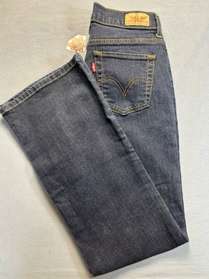 Levis 512 Bootcut Jeans Womens 28x30 Dark Wash Slim Fit Denim Sz 8