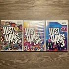 Just Dance Bundle 3/2014/2016 Nintendo Wii Video Game Bundle Lot