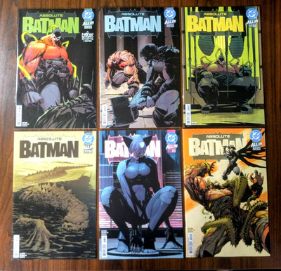 Absolute Batman 9, 10, 11, 12, 13, 14  (1st Prints) Cover A (7 1st Appearances)