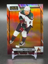 2023-24 O-Pee-Chee Platinum #39 MATIAS MACCELLI Sunset Parallel Coyotes