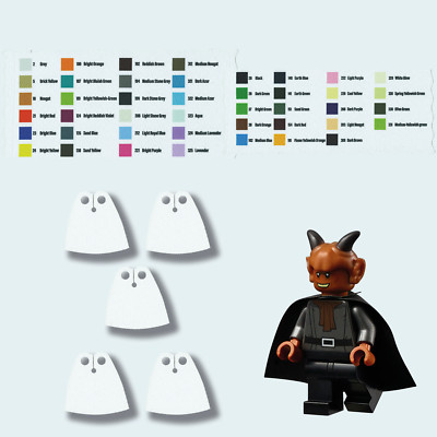 5x Standard Custom Cape Umhang kompatibel mit Minifiguren Star Wars Ritter