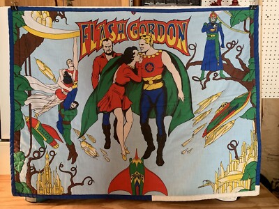 Flash Gordon - Ming - Blanket/Quilt -44  x 34  1970s-1980s - Retro - OOAK - Rare