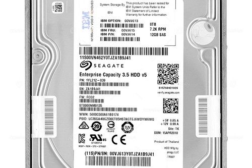 00VJ615 IBM HDD 8TB 7.2K SAS 12G 3.5" LFF HOT-PLUG FOR TS7760 - Afbeelding 4 van 8
