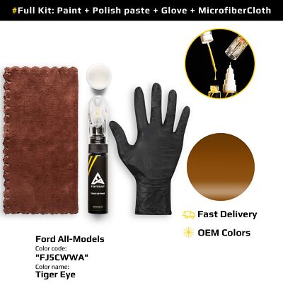 Touch up Paint for Ford Code: FJ5CWWA Tiger Eye Fast Drying Scratch Repair