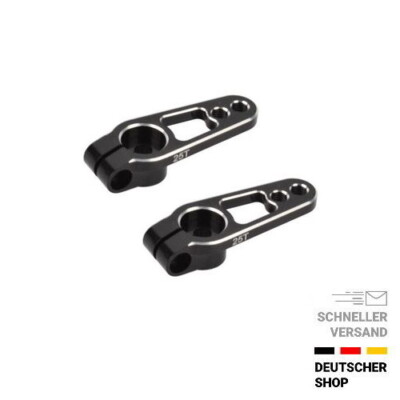   2x Alu Servoarm Servohorn Servohebel 31mm SW/SL CNC 25T Futaba Align Savöx KST
