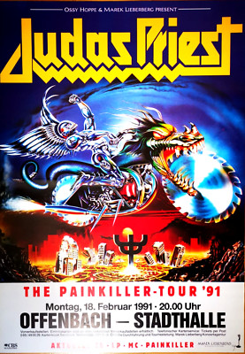 JUDAS PRIEST 1991 Offenbach - orig. Concert Poster - Konzert Plakat - DIN A1