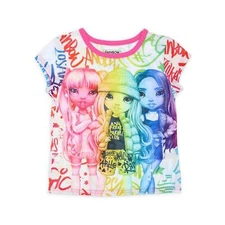 TOP ONLY Rainbow High Girls Short Sleeve Character Pajama XS