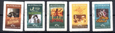 super Satz ''Centenary of Cinema'' Austra , aus dem Jahre 1995 gebr. (Austr.S95-3)