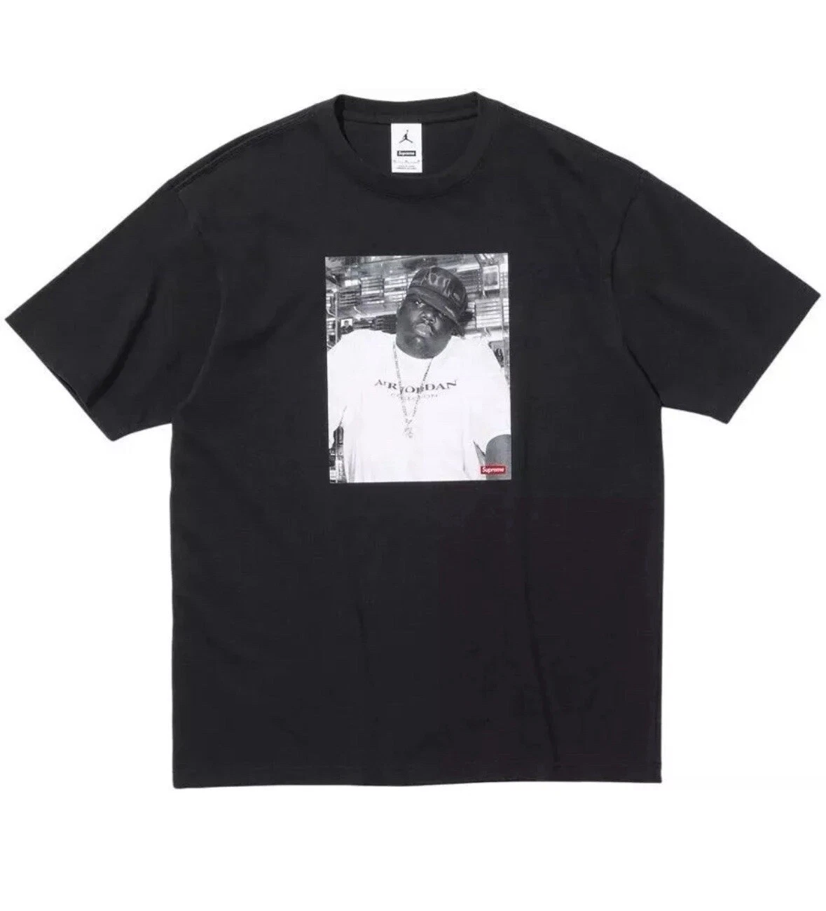 Tee shirt noir Supreme Jordan Biggie taille L COMMANDE CONFIRMÉE