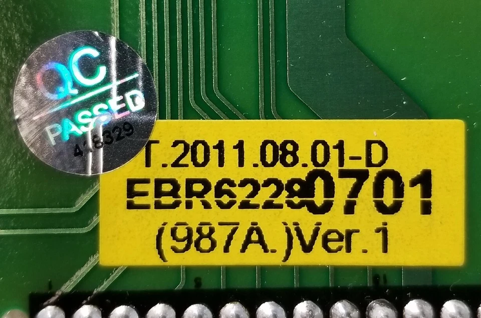Control de pantalla de lavadora Kenmore OEM EBR62280701 1 año de garantía *Envío el mismo día Foto 3 de 4