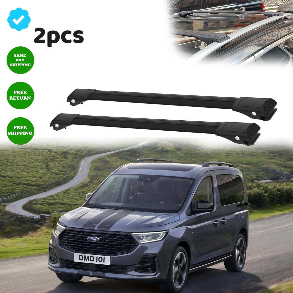 For Ford Transit/Tourneo Connect 2013-2022 Roof Rack Cross Bars
