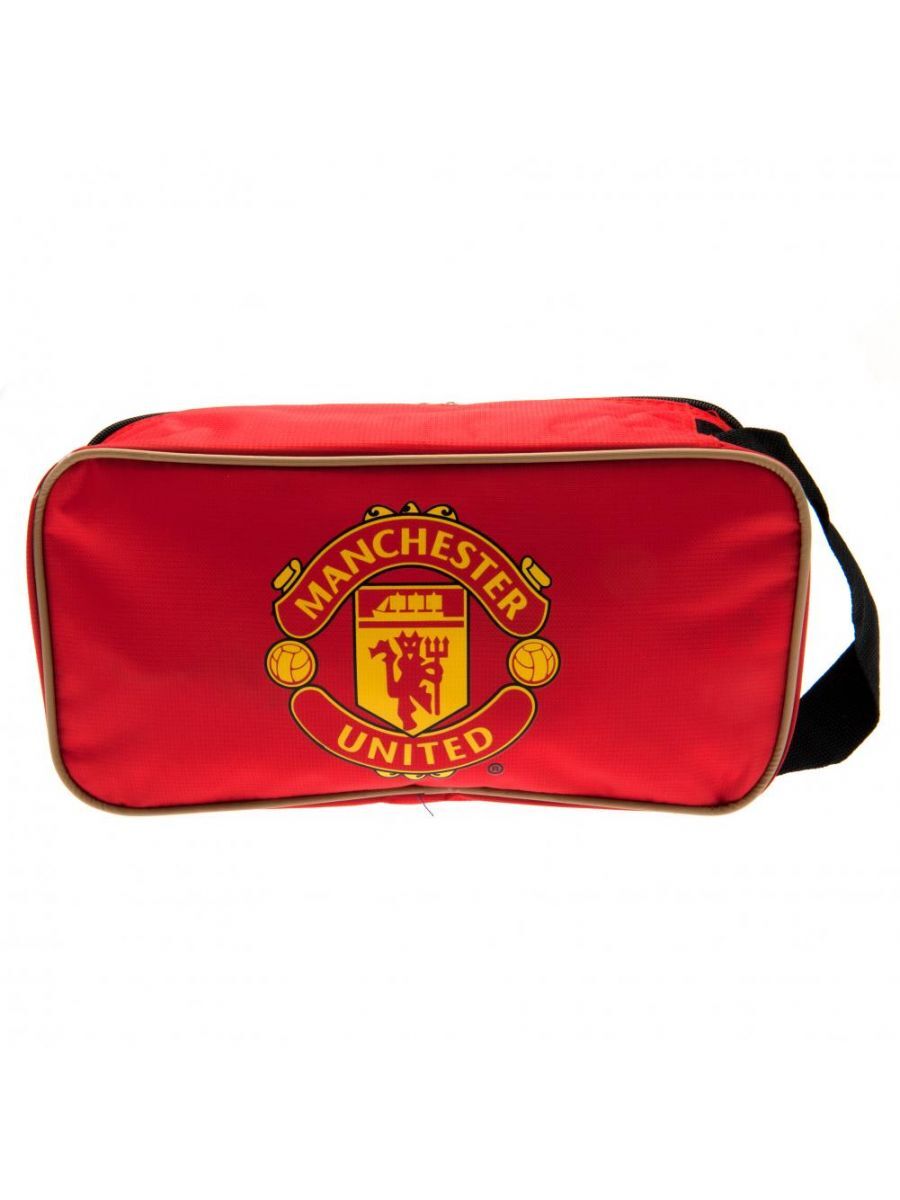Manchester United F.C. Boot Bag – Borsa Portascarpe In Nylon, 35x18x12 Cm, Zip Doppia, Prodotto Ufficiale