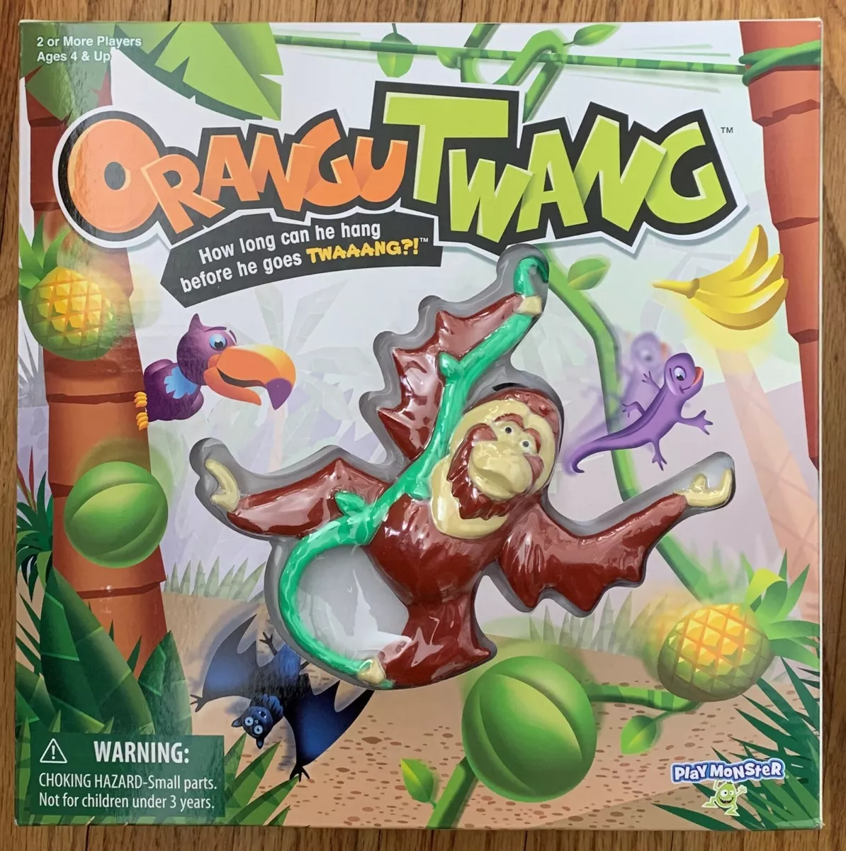 Orangutwang Kids Game - How Long Can He Hang Before He Goes Twaaang?!