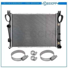 Radiator For 00-06 Mercedes-Benz CL500 S430 SL500 with Oil Hose Clamps Kit
