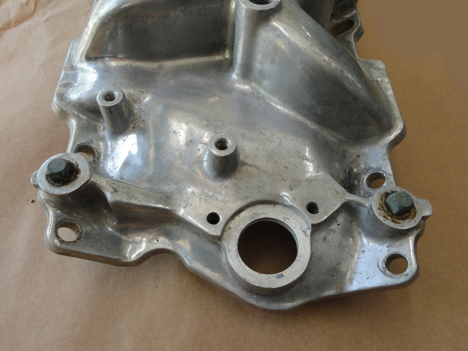 SBC 305 327 350 Cyclone Aluminum Intake Manifold Dual Plane Spread Bore