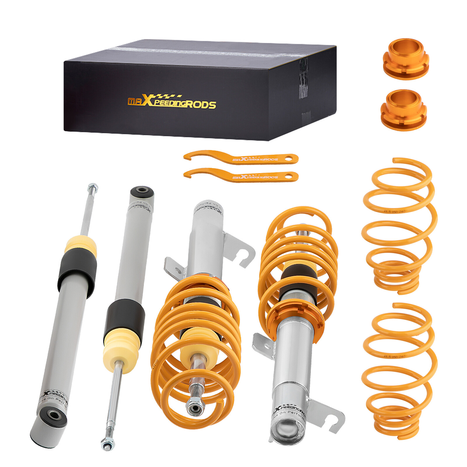 maXpeedingrods Coilover Kit for Fiesta Mk6 1.25 1.3 1.4 1.6 TDCi Petrol
