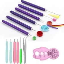 12PCS Paper Quilling Tools Slotted Kit Rolling Curling Quilling Pen Paper Tools◈