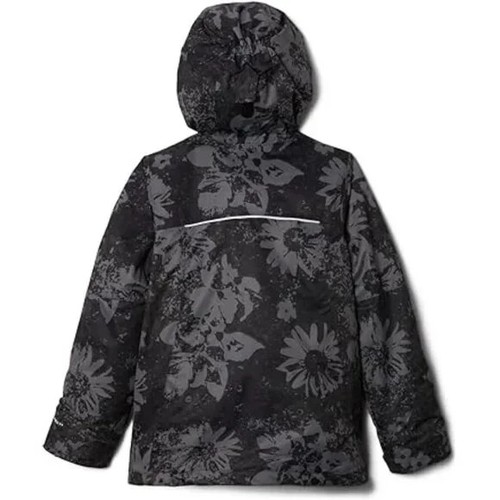 Columbia Whirlibird II Interchange Jacket Kid XS/S Black Floral Full Zip JDM1618 - Picture 4 of 8
