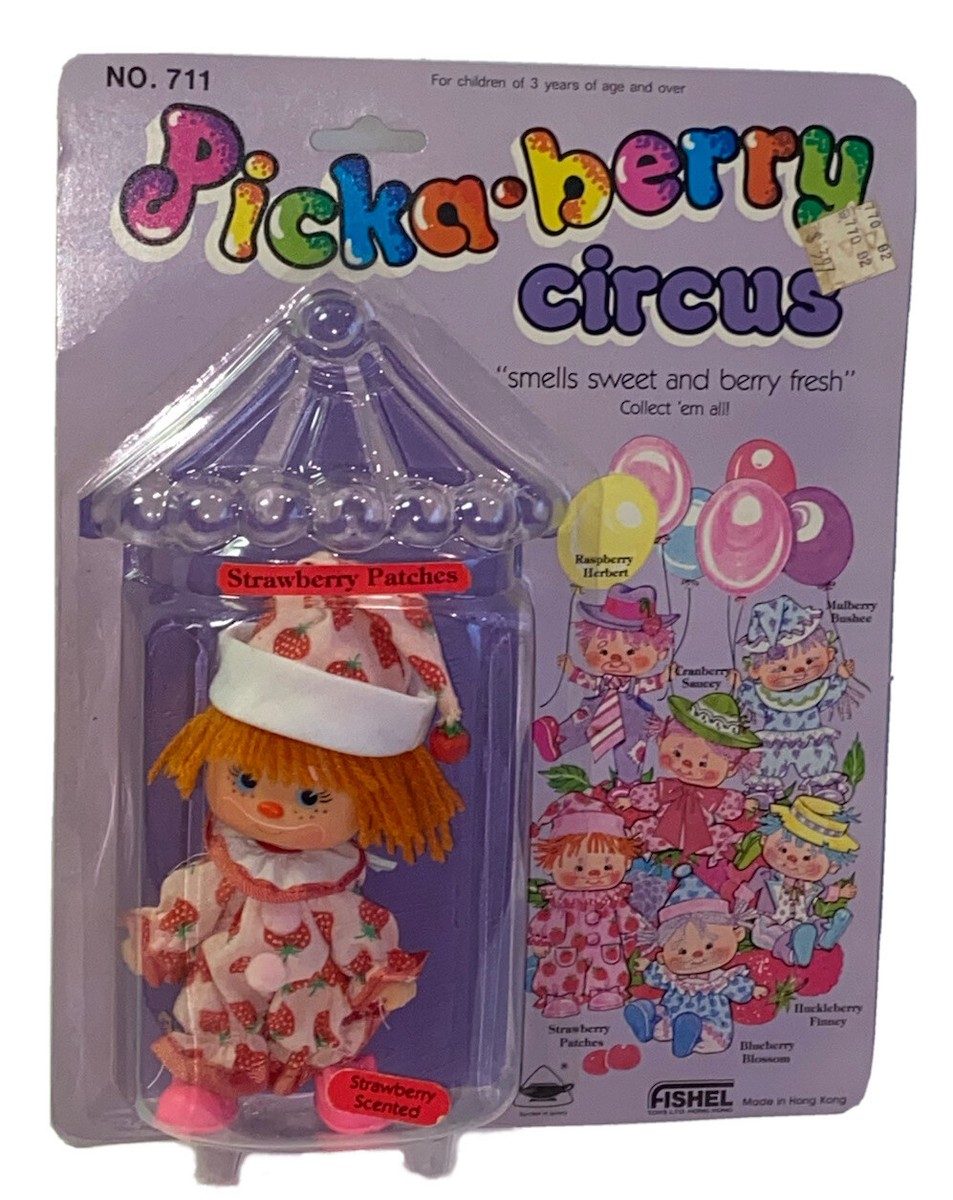 Rare Vintage 1982 PICKA-BERRY CIRCUS STRAWBERRY PATCHES Fishel