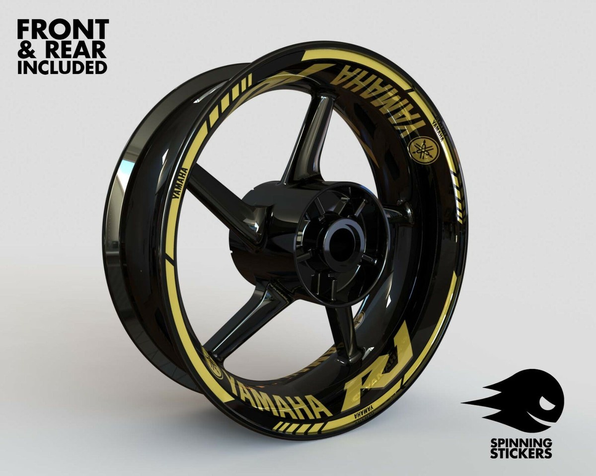 Black Gold Yamaha R1 Decal