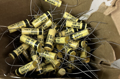 Cornell Dubilier Capacitor .33uF 100V Vintage Film WMF1P33 Lot of 15