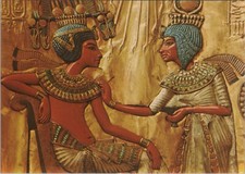 Egypt Cairo Egyptian Museum Original King Tut Continental Postcard UNP 9728.2