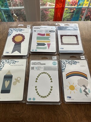 NEW Lifestyle Crafts QuicKutz Cutting Die 4x4 Ribbon, Banners, Place Card +