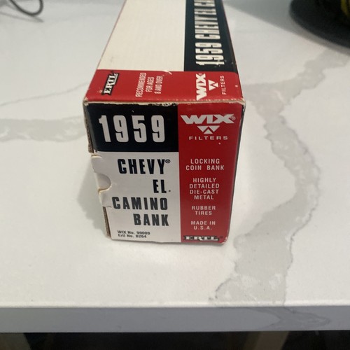 Ertl Wix Filters Limited Edition 1959 Chevy El Camino Bank 1:25 Red Diecast Car - Picture 5 of 9