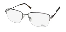 TIMEX 4:49 PM TITANIUM HALF-RIMLESS LIGHT WEIGHT PREMIUM EYEGLASS FRAME/GLASSES