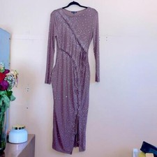 Fashion Nova Mesh Sequin Dress - Party Evening Glam XL