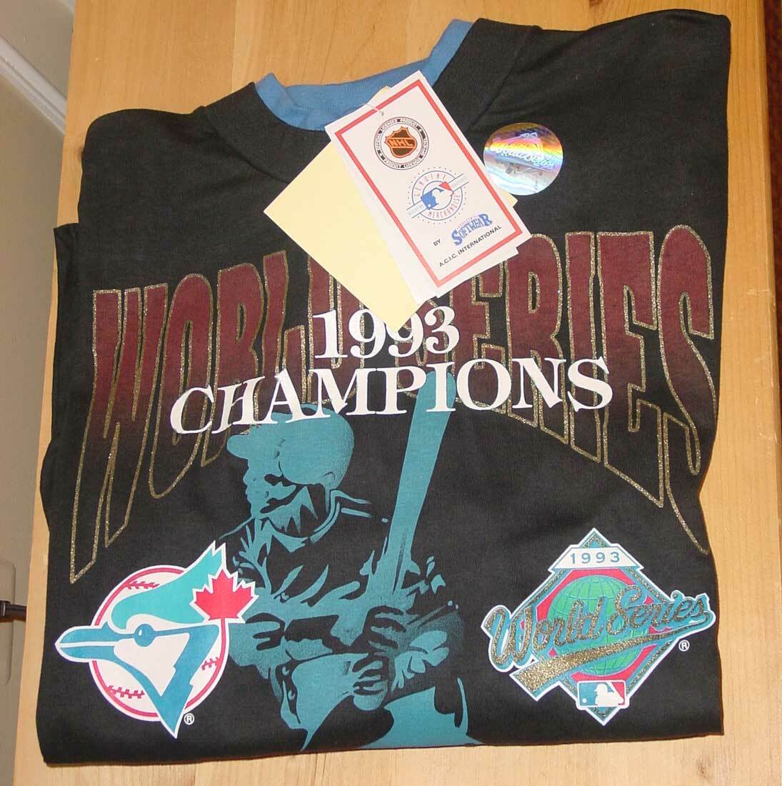 トロント・ブルージェイズ 黄金期 1993年 ワールドチャンピオンＴシャツMLB トロント・ブルージェイズ 黄金期 1993年 ワールドチャンピオン