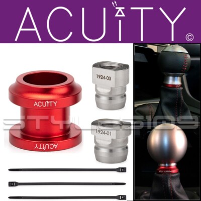 ACUITY 1924-K4 Shift Boot Collar Most Acura / Honda - Satin Red Aluminum